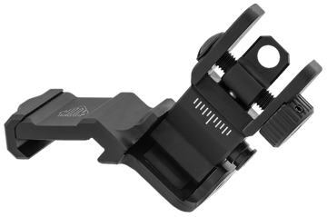 UTG ACCU-SYNC MT945 45 Degree Offset Flip-Up Rear Sight 1.7" High Picatinny/Weaver