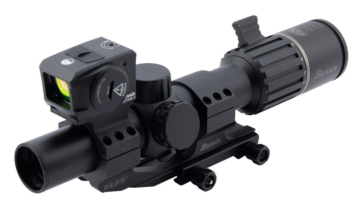 Burris RT-6 Tactical Kit 1-6x24mm 30mm Tube Illuminated Ballistic 5X Riflescope - FastFire E Green Dot & P.E.P.R. Mount