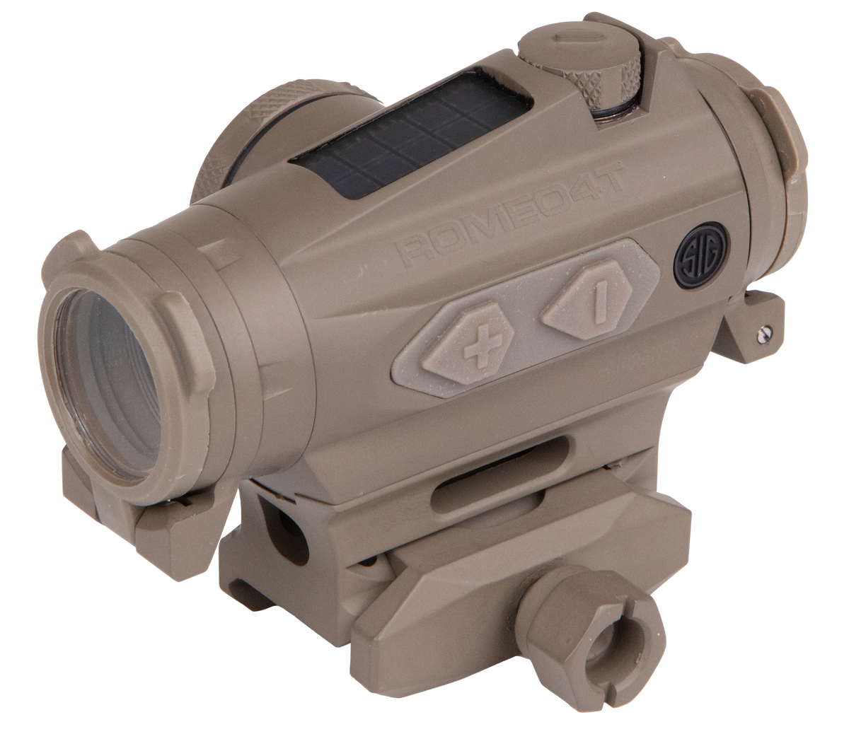 Sig Sauer Electro-Optics Romeo4T 1x20mm Red Dot Sight 2 MOA Red Ballistic Dot/65 MOA Circle - Flat Dark Earth