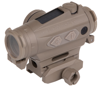 Sig Sauer Electro-Optics Romeo4T 1x20mm Red Dot Sight 2 MOA Red Ballistic Dot/65 MOA Circle - Flat Dark Earth
