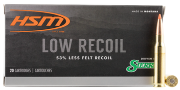 HSM 30844N Low Recoil  308 Win 150 gr Orange Polymer Tip 20 Per Box/ 25 Case