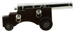 Traditions Old Ironsides Mini Cannon 50 Cal 9" Nickel Hardwood Breech Action