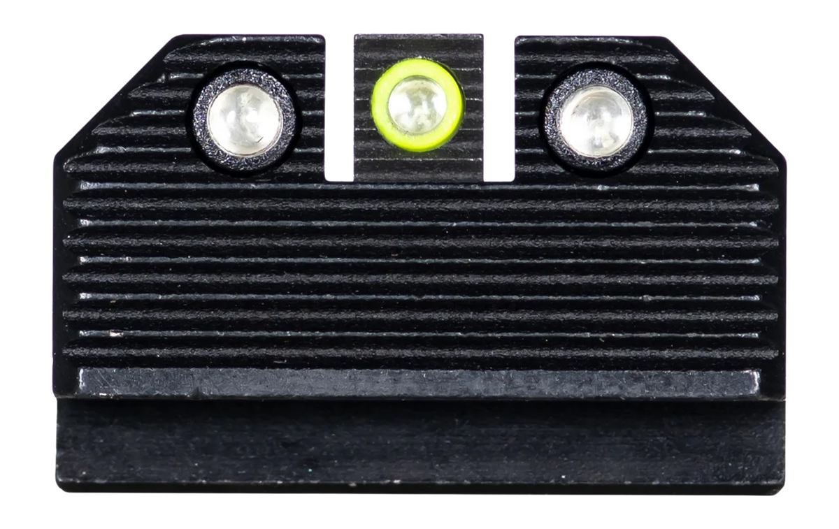 Night Fision Walther PDP Suppressor Height Night Sight Set - Yellow Front / Green Rear - Tritium