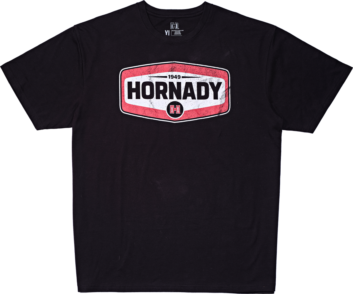 Hornady Black T-Shirt Cotton Short Sleeve XL