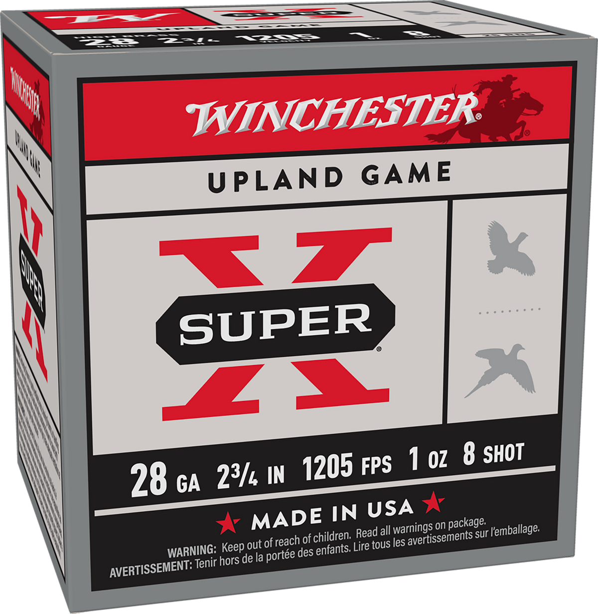 Winchester Ammo Super X Heavy Game Load 28 Gauge 2.75" 1 oz #8 Shot - Box or Case