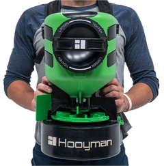 Hooyman 24V Lithium-Ion Chest Spreader 35 lb - Green/Black