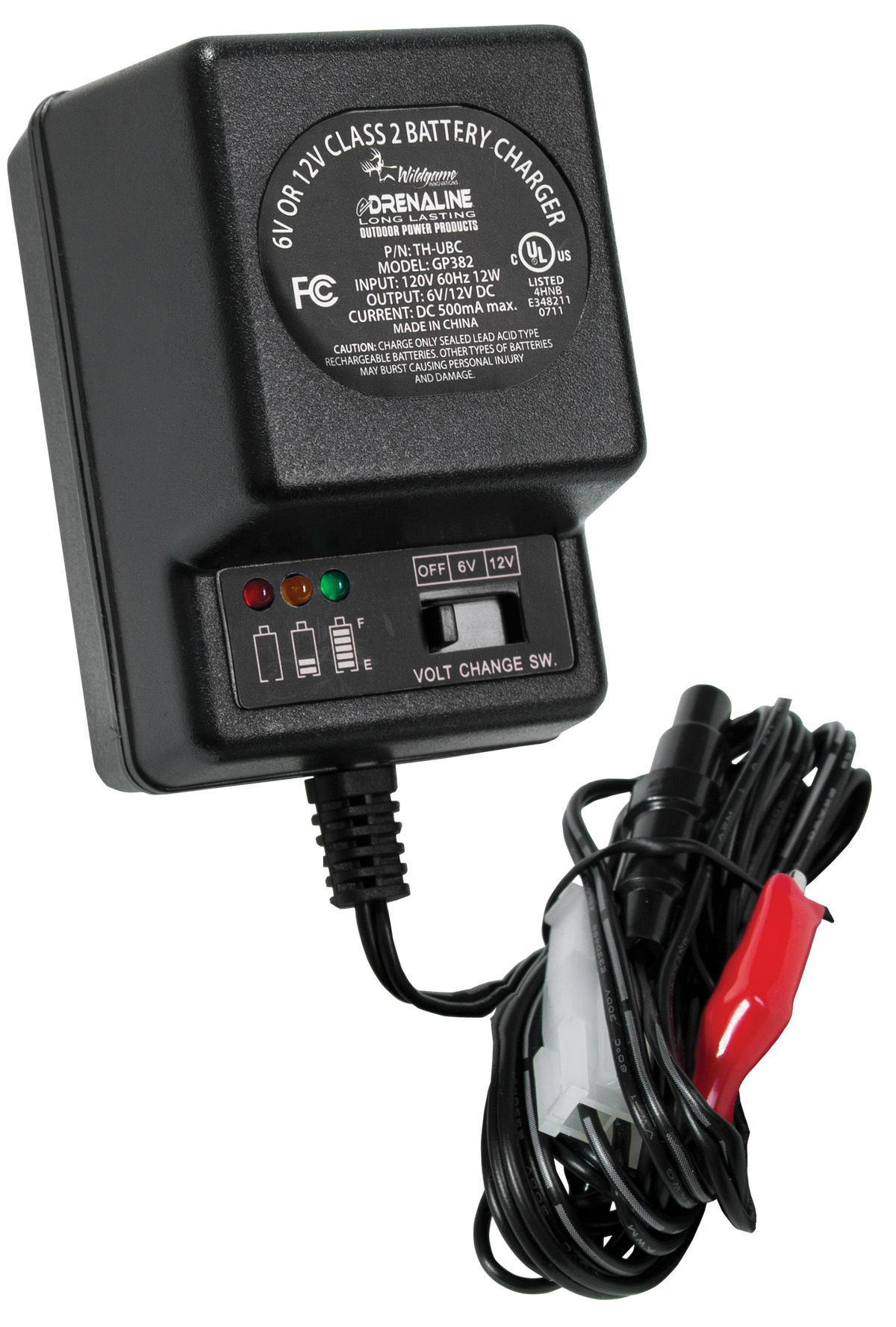 Wildgame Innovations Battery Charger 6V/12V Black