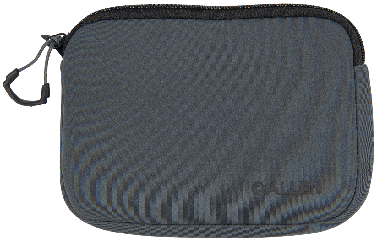 Allen 3635 Pistol Pouch Charcoal Neoprene - Fits Compact Handguns up to 7"
