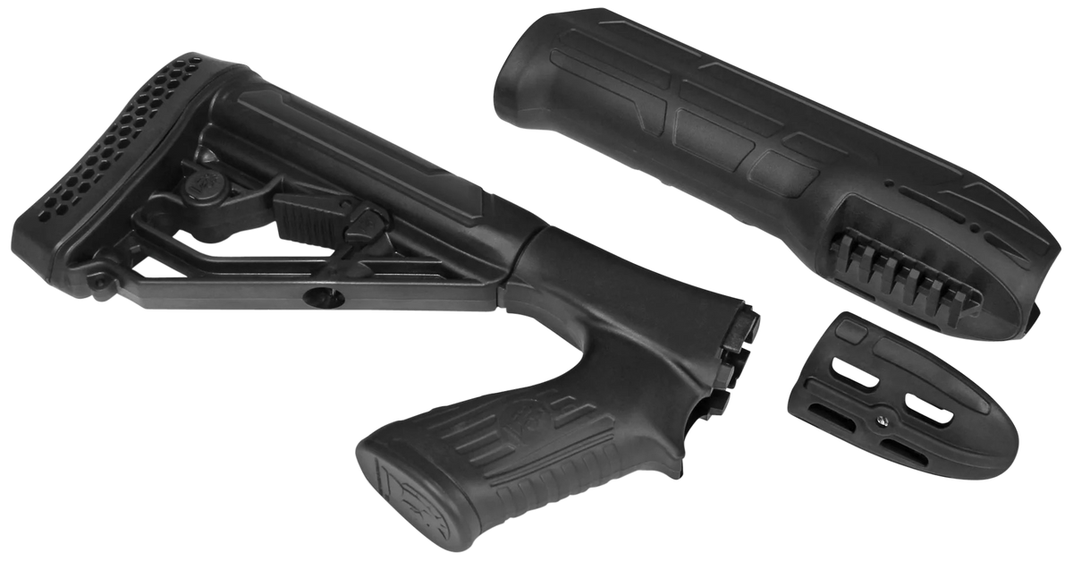 Adaptive Tactical EX Performance Stock & Forend Black Synthetic - Remington 870 12 Gauge