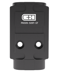C&H Precision FN509509TST Optic Adapter Plate - FN 509/510/F 545 - Holosun 509T Footprint - Black Steel