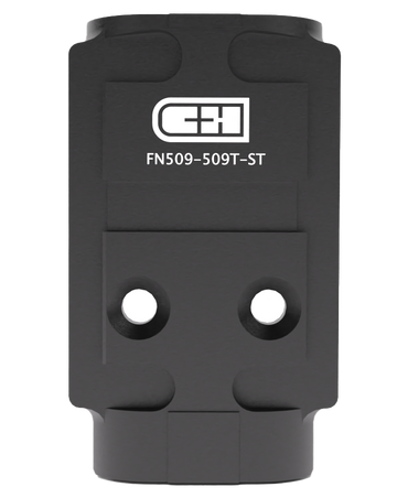C&H Precision FN509509TST Optic Adapter Plate - FN 509/510/F 545 - Holosun 509T Footprint - Black Steel