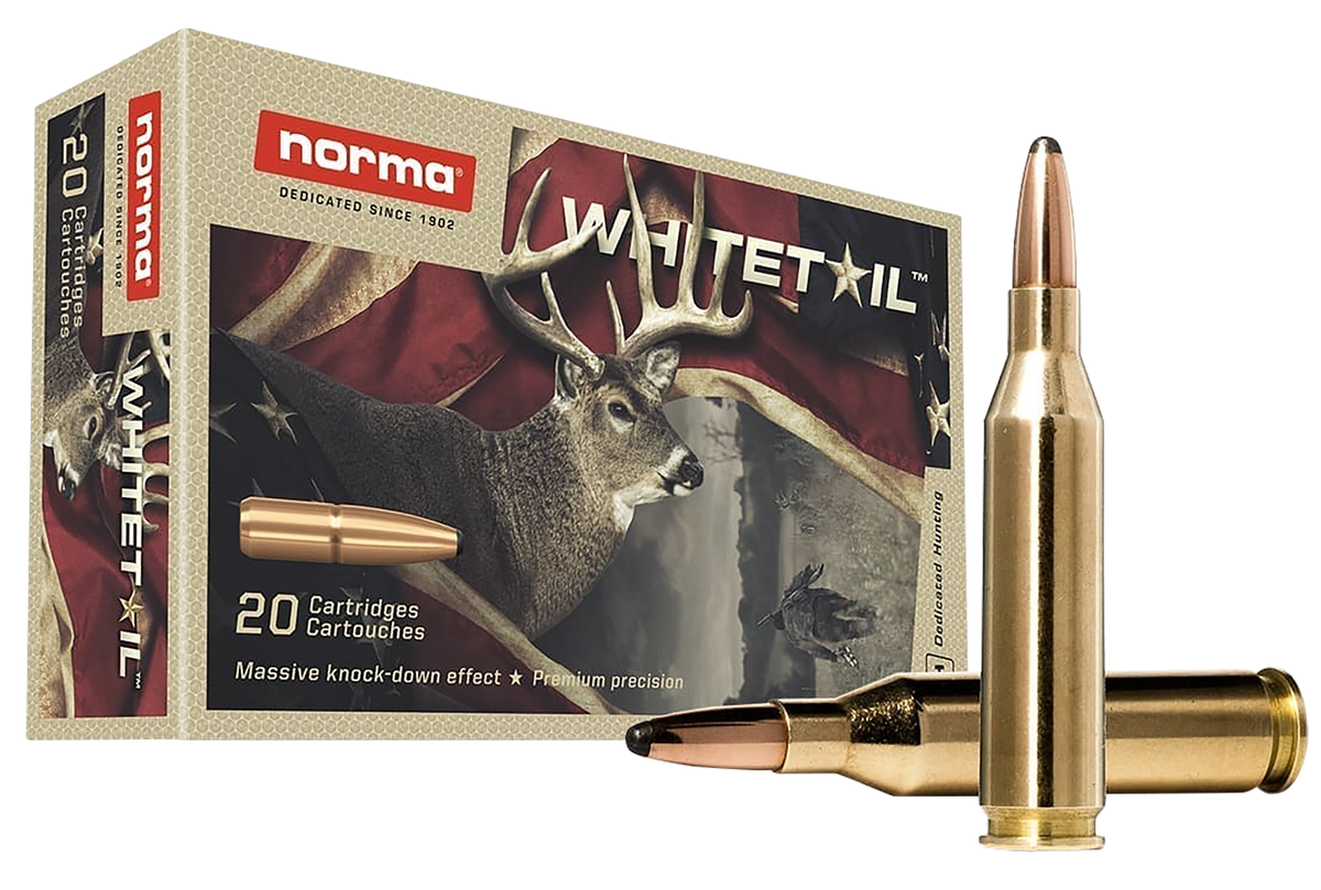 Norma Whitetail 243 Win 100gr Pointed Soft Point 20 Rounds - Box or Case