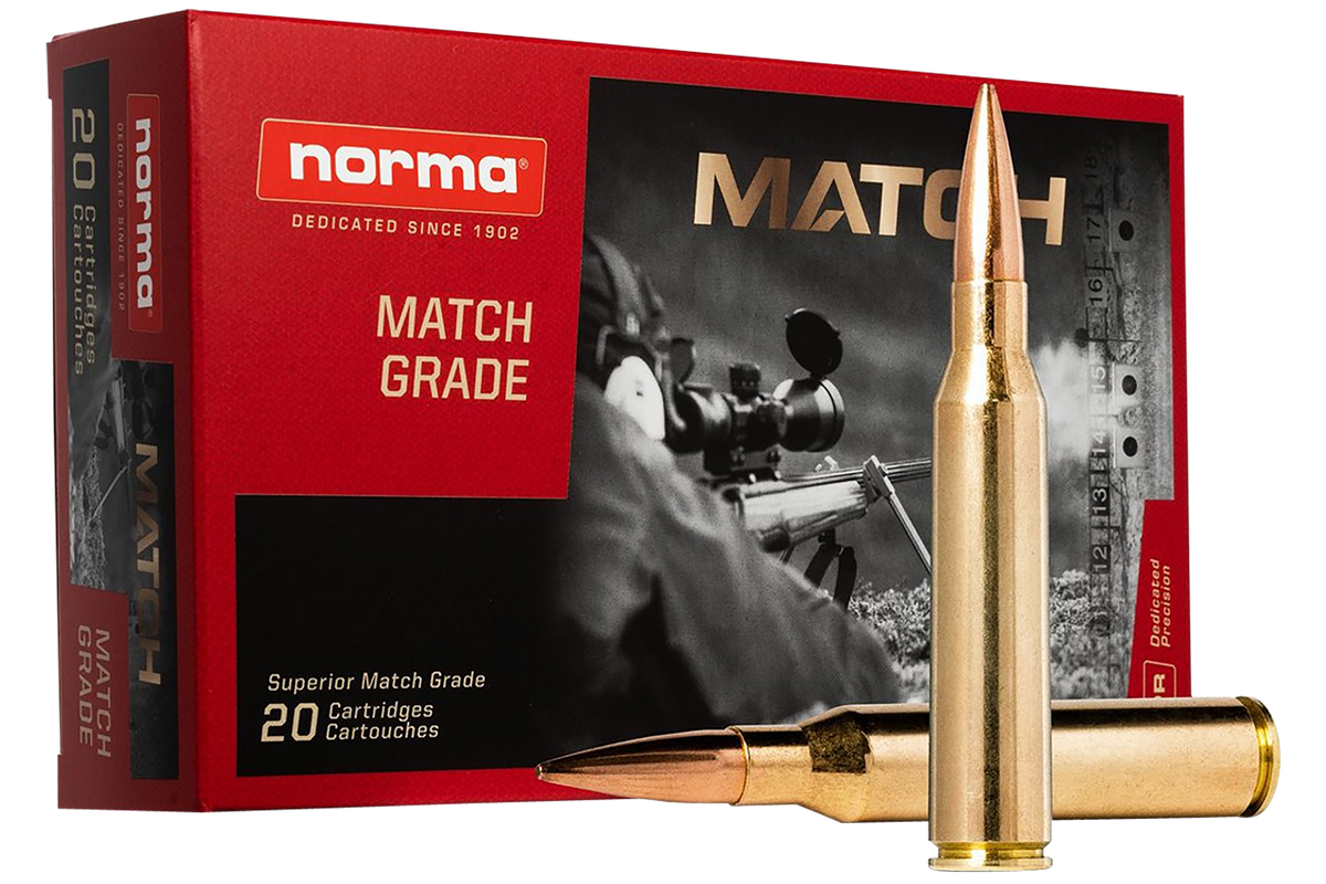 Norma Dedicated Precision Golden Target Match 338 Lapua Mag 250gr HPBT - Box or Case