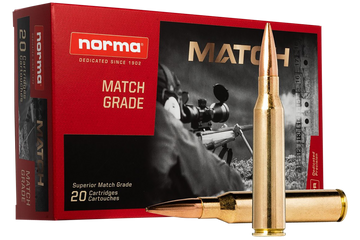 Norma Dedicated Precision Golden Target Match 338 Lapua Mag 250gr HPBT - Box or Case