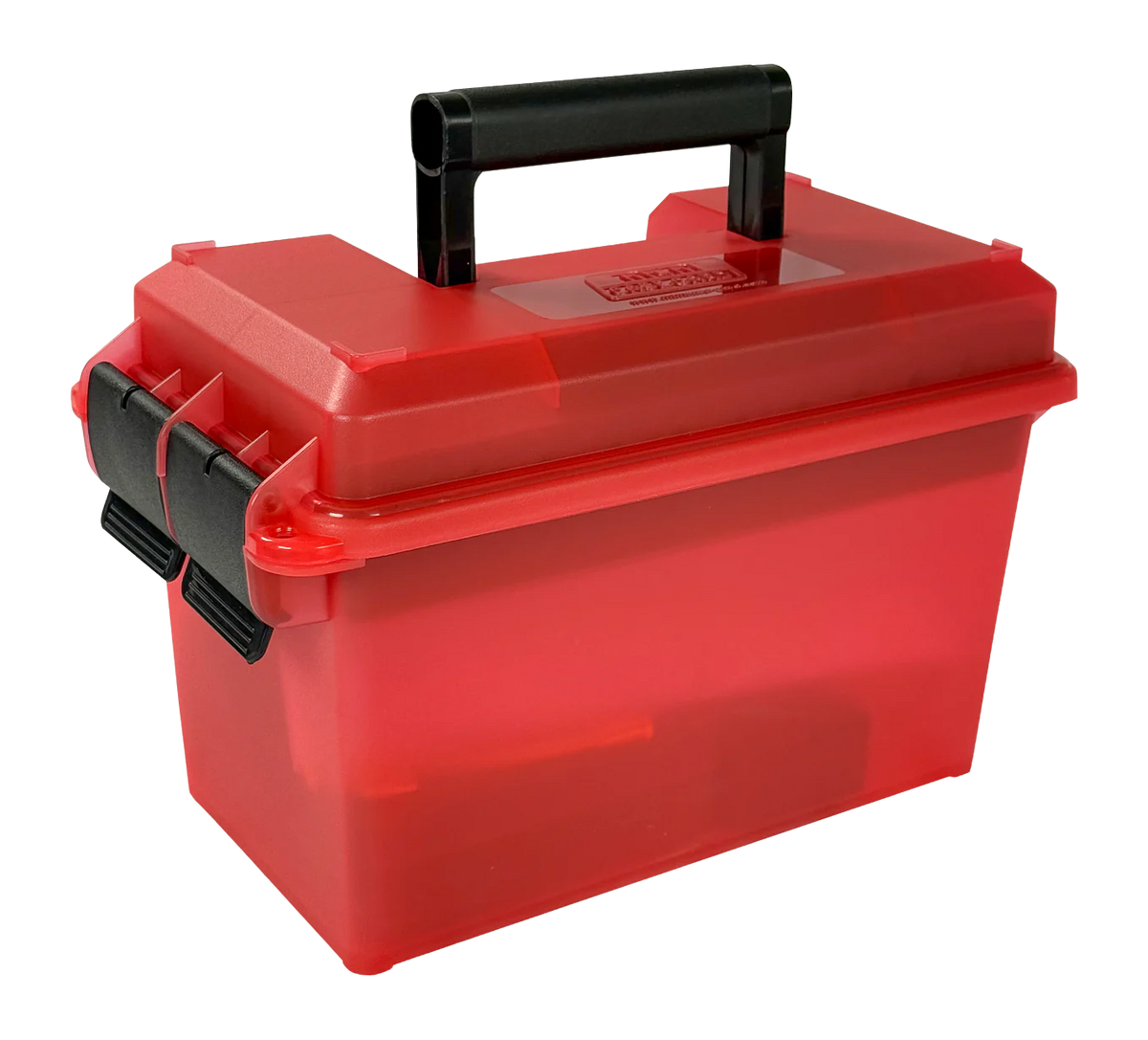 MTM PRK Pistol Range Kit Clear Red - Foam Handgun Tray & 5-Mag Case