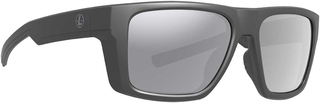 Leupold Skyline Matte Black Shadow Gray Flash ANSI Z87+ Polarized Shooting Glasses