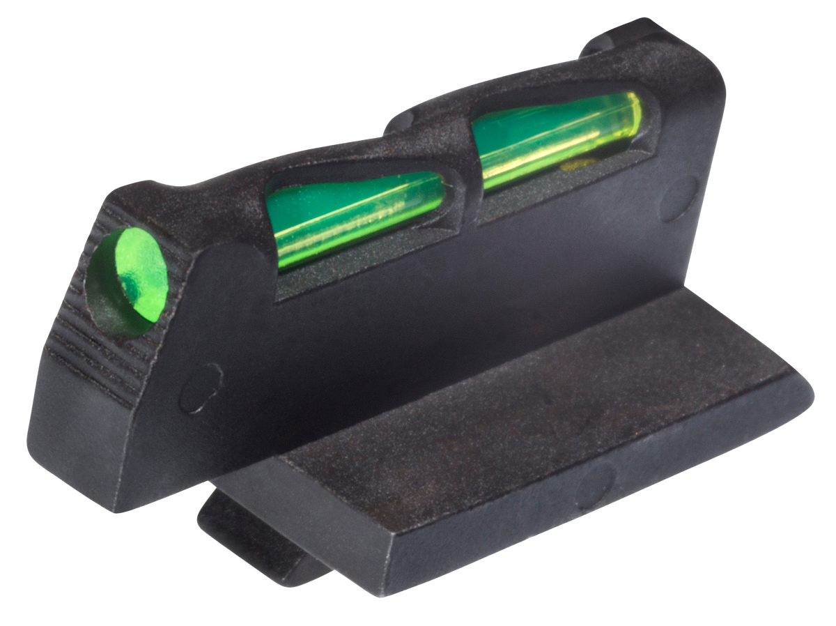 Hiviz LiteWave Ruger GP100 Front Sight Green/Red/White Fiber Optic LitePipe - Black