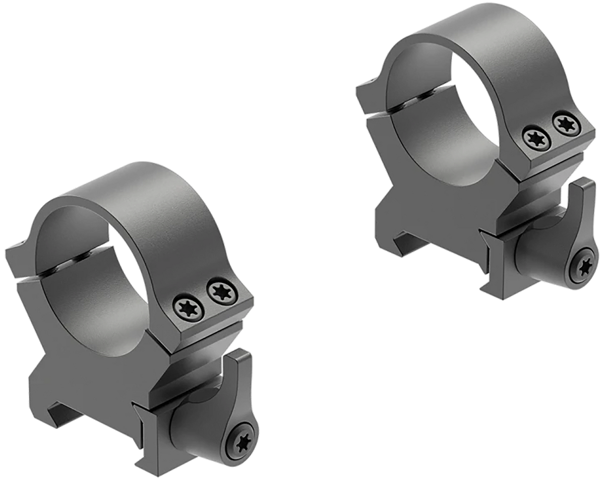 Leupold QRW2 Cross-Slot 1" High Matte Black Steel Scope Rings
