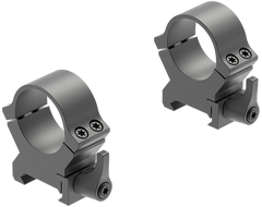 Leupold QRW2 Cross-Slot 1" High Matte Black Steel Scope Rings