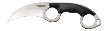 Cold Steel Double Agent I 3" Fixed Plain Karambit AUS-8A Grivory Handle