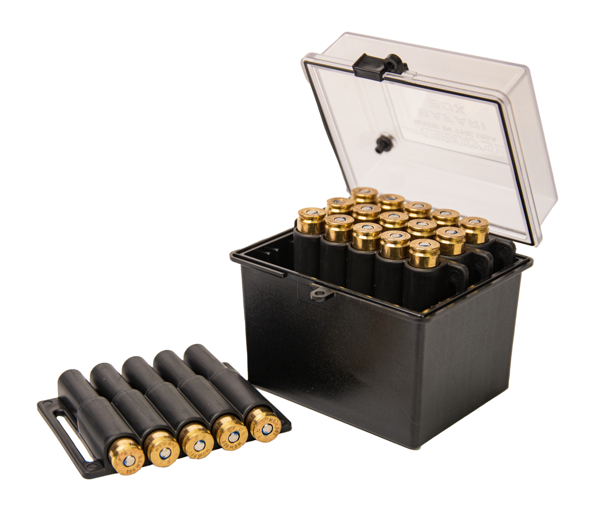 Berry's Safari Small Magnum 20rd Clear Lid w/Black Base Ammo Box