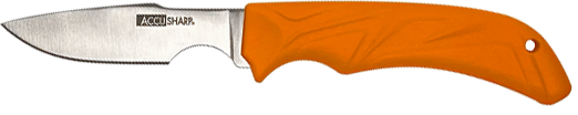 AccuSharp 731C Caping 3.5" Fixed Blade Knife - Blaze Orange