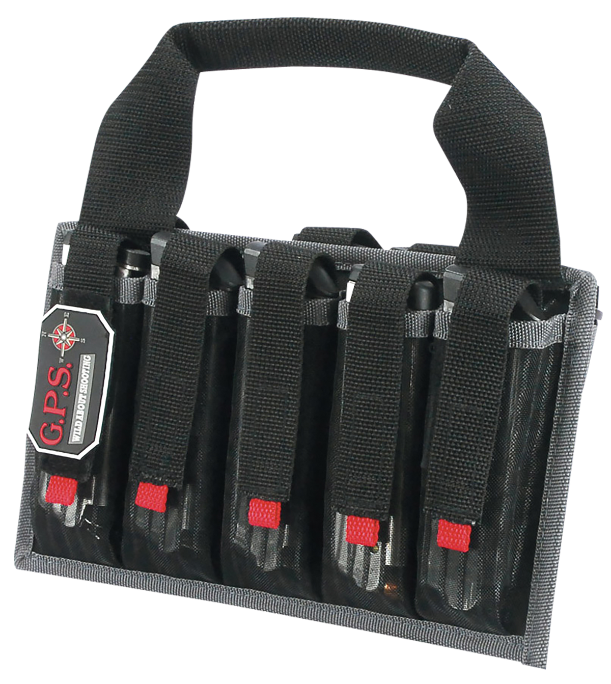 G*Outdoors 1006MAG Pistol Mag Tote Black Nylon Holds 10 Mags