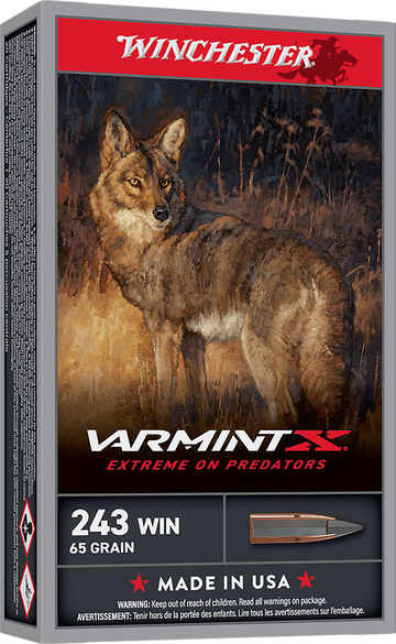 Winchester Ammo Varmint X 243 Win 65gr Extreme Point 20 Rd - Box or Case