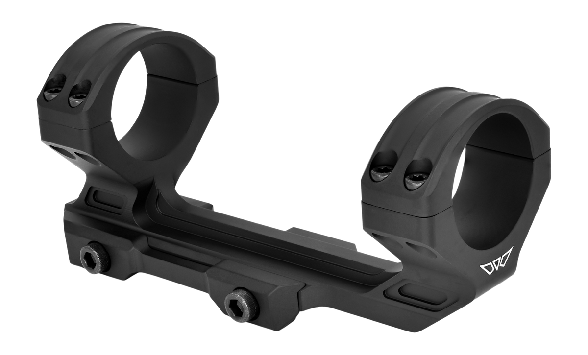 Warne 8550M HyperLite 1" Medium MSR Scope Mount - Matte Black Aluminum