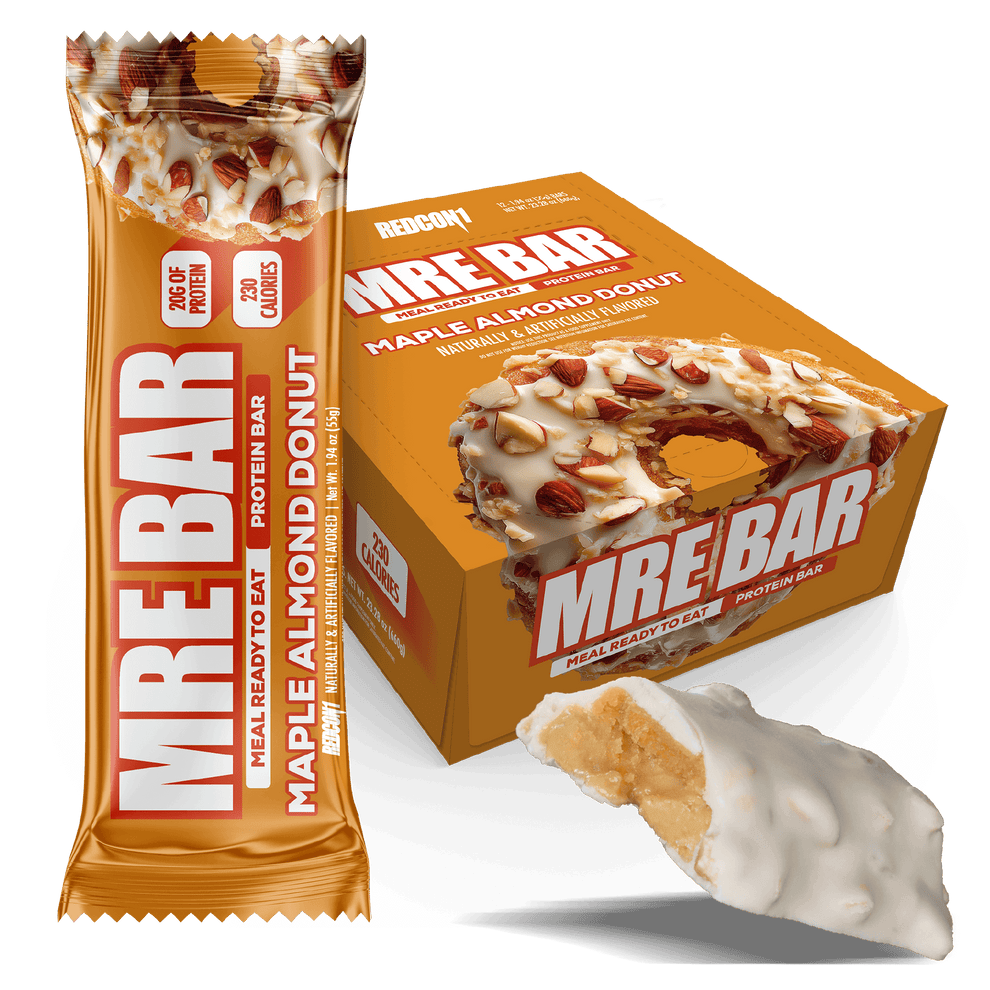 REDCON1 MRE Protein Bar Maple Almond Donut 12-Pack