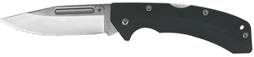 AccuSharp 711C Lockback 3" Folding Clip Point Plain Edge Stainless Steel Black FRN Handle