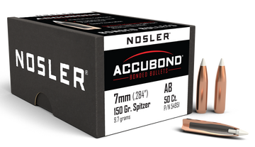 Nosler AccuBond 7mm 150gr Spitzer Point Reloading Bullets - 50/Box