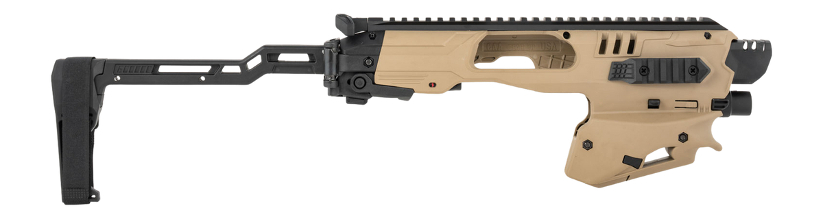 Meta Tactical EVO Universal Pistol Stabilizer Conversion Kit Fits Glock 9mm/40 S&W - Tan