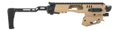 Meta Tactical EVO Universal Pistol Stabilizer Conversion Kit Fits Glock 9mm/40 S&W - Tan