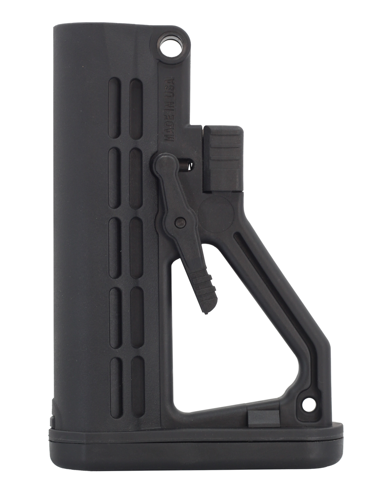 JE Machine Tech PS-ST8B Mil-Spec Skeletonized A-Frame AR-15 Buttstock - Black