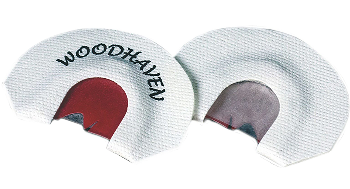 WoodHaven Custom Calls WH122 Red Scorpion 3-Reed Turkey Diaphragm Mouth Call - White
