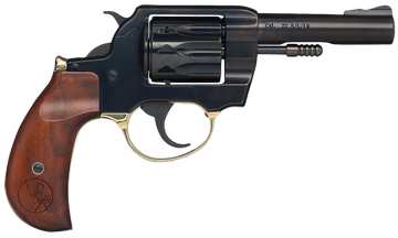 Henry H016BD Golden Boy 22 LR 10-Shot 4" Blued Revolver - Birdshead Walnut Grip