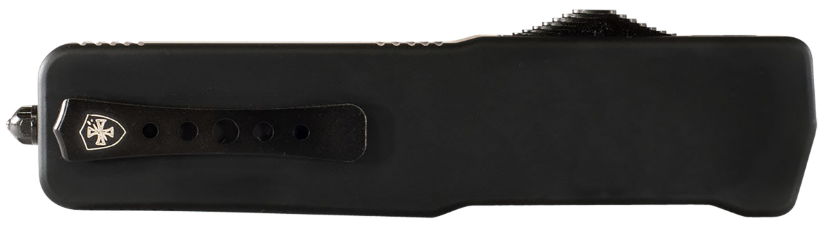Templar Knife MZBR121 Premium Weighted Slim 3.16" OTF Dagger Plain D2 Steel Black Aluminum/Rubber Handle