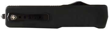 Templar Knife MZBR121 Premium Weighted Slim 3.16" OTF Dagger Plain D2 Steel Black Aluminum/Rubber Handle
