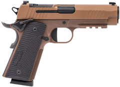 Sig Sauer 1911-XCarry 45 ACP 4.25" 8+1 SAO Semi-Auto Pistol - Coyote PVD Optic Ready