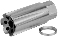 TacFire Linear Compensator 9mm Luger 1/2x36 Stainless Steel AR-Platform