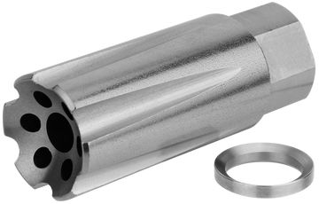 TacFire Linear Compensator 9mm Luger 1/2x36 Stainless Steel AR-Platform