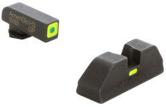 Ameriglo GL614 CAP Night Sight Set for Glock - Green Tritium LumiGreen Outline Front / LumiGreen Bar Rear