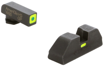 Ameriglo GL614 CAP Night Sight Set for Glock - Green Tritium LumiGreen Outline Front / LumiGreen Bar Rear