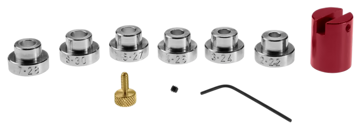 Hornady B14 Lock-N-Load Bullet Comparator Complete Set Multi-Caliber Metal - 14 Inserts