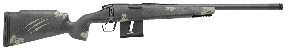 Fierce Firearms Carbon Razor 17 HMR 18" 10+1 Bolt-Action Rifle - Black Cerakote / Forest Camo Carbon Fiber Stock