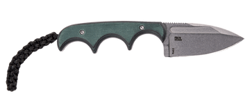 Columbia River CRKT 2396C Minimalist 2.15" Spear Point Fixed Blade Plain 8Cr13MoV GRN/BLK