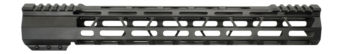 JE Machine Tech 15" AR-15 M-LOK Slim Free Float Handguard - Black