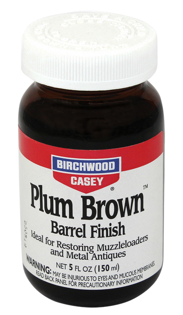 Birchwood Casey 14130 Plum Brown Barrel Finish 5 oz Bottle