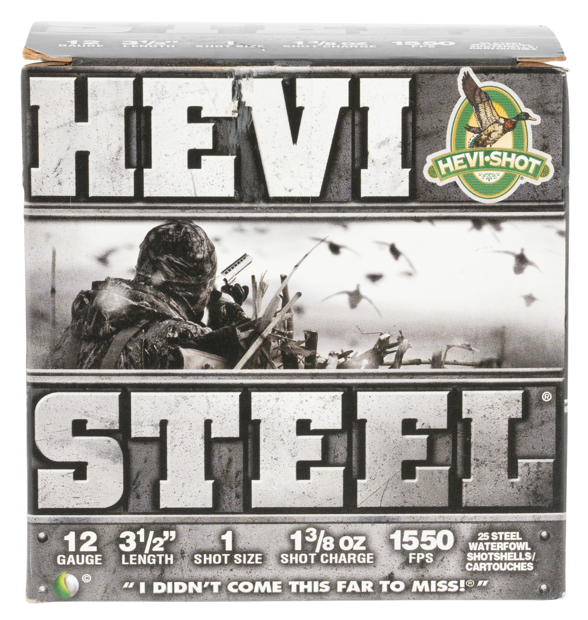 Hevishot HEVI-Steel 12 Gauge 3.5in 1-3/8 oz #1 Shot 1550 fps - Box or Case